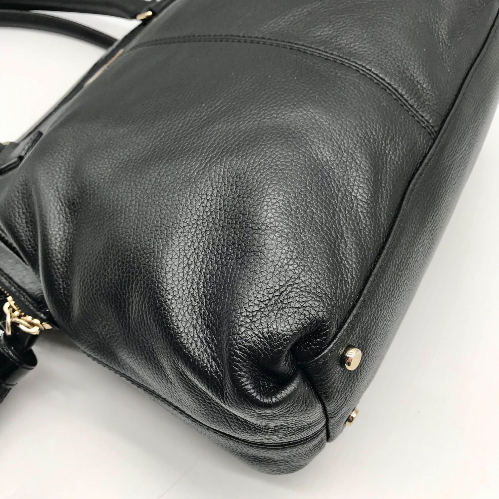 Kate Spade Black Pebbled Leather Ashlyn Belltown Shoulder Bag
