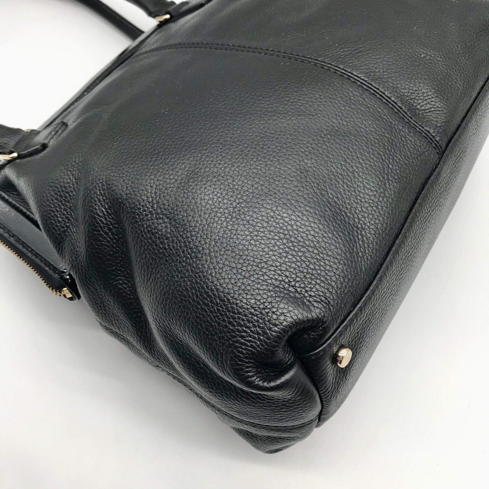 Kate Spade Black Pebbled Leather Ashlyn Belltown Shoulder Bag
