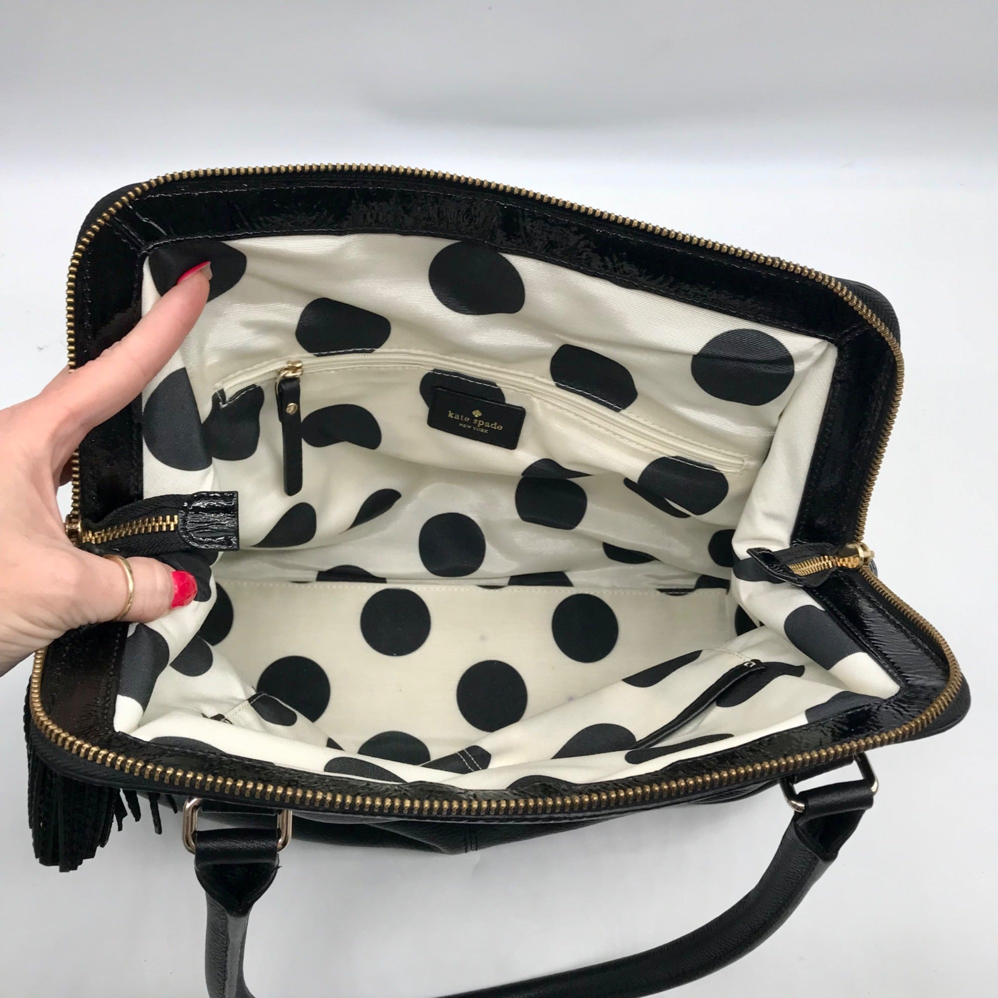 Kate Spade Black Pebbled Leather Ashlyn Belltown Shoulder Bag