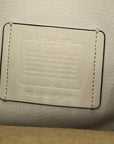 Coach White Pebbled Leather Derby Crossbody Bag F58661