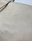Coach White Pebbled Leather Derby Crossbody Bag F58661