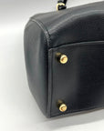 Coach Black Crossgrain Leather Carryall Shoulder Bag