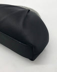 Nina Black Satin Crystal Frame Convertible Bag