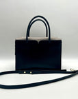 Kate Spade Spencer Black and Gray Leather Shoulder Bag