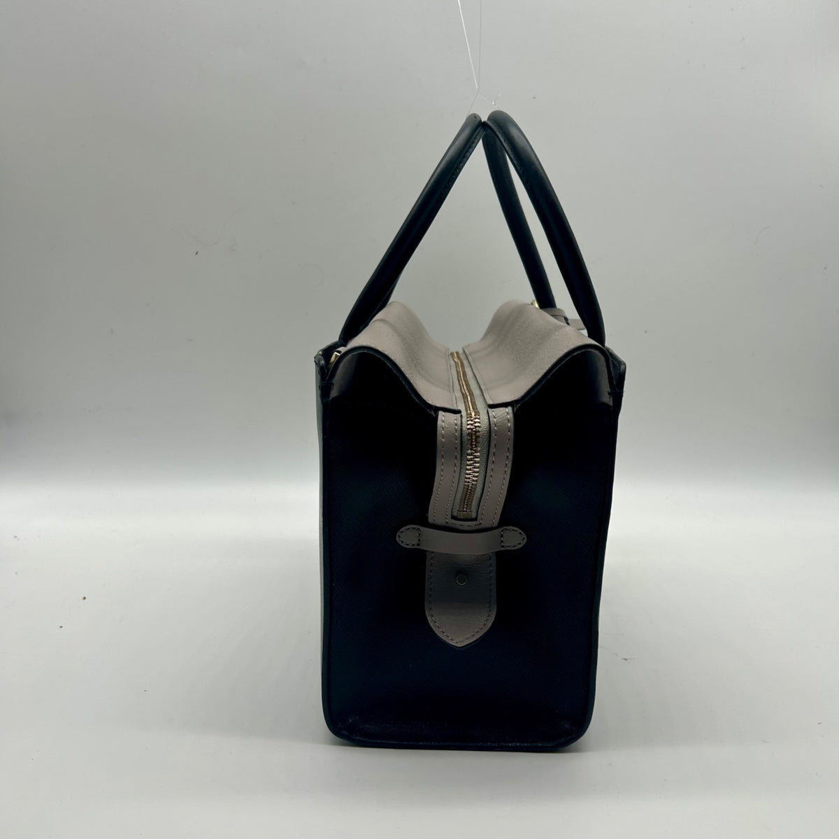 Kate Spade Spencer Black and Gray Leather Shoulder Bag