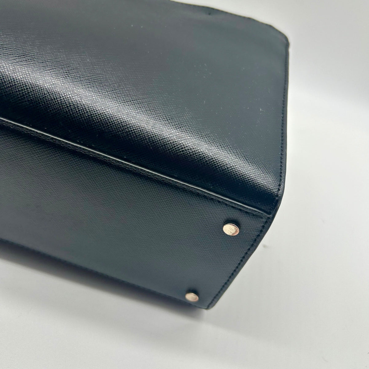 Kate Spade Spencer Black and Gray Leather Shoulder Bag