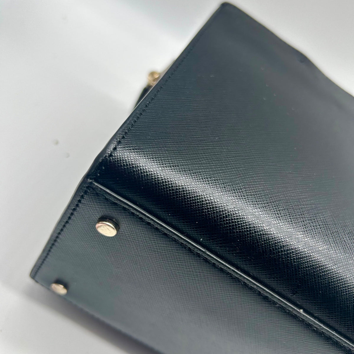 Kate Spade Spencer Black and Gray Leather Shoulder Bag