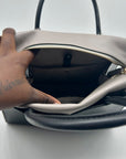 Kate Spade Spencer Black and Gray Leather Shoulder Bag
