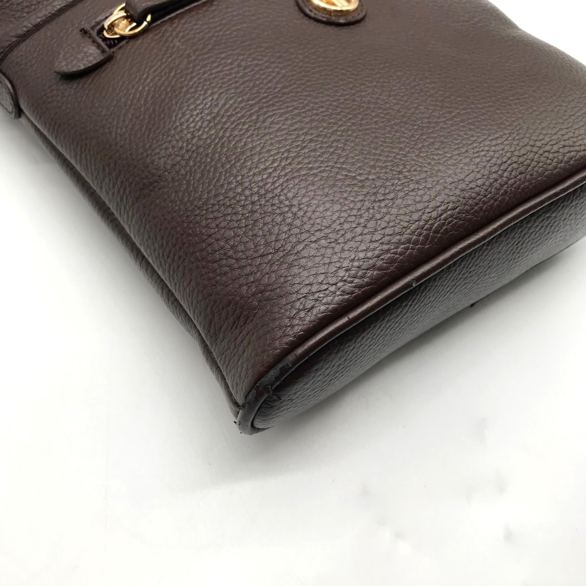 Giani Bernini Brown Pebbled Faux Leather Crossbody Bag