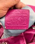 Coach Fuchsia Pebbled Leather Shoulder Bag