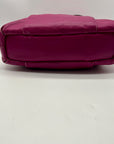 Coach Fuchsia Pebbled Leather Shoulder Bag