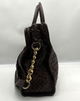 Michael Kors Brown Woven Leather Hamilton Tote Bag