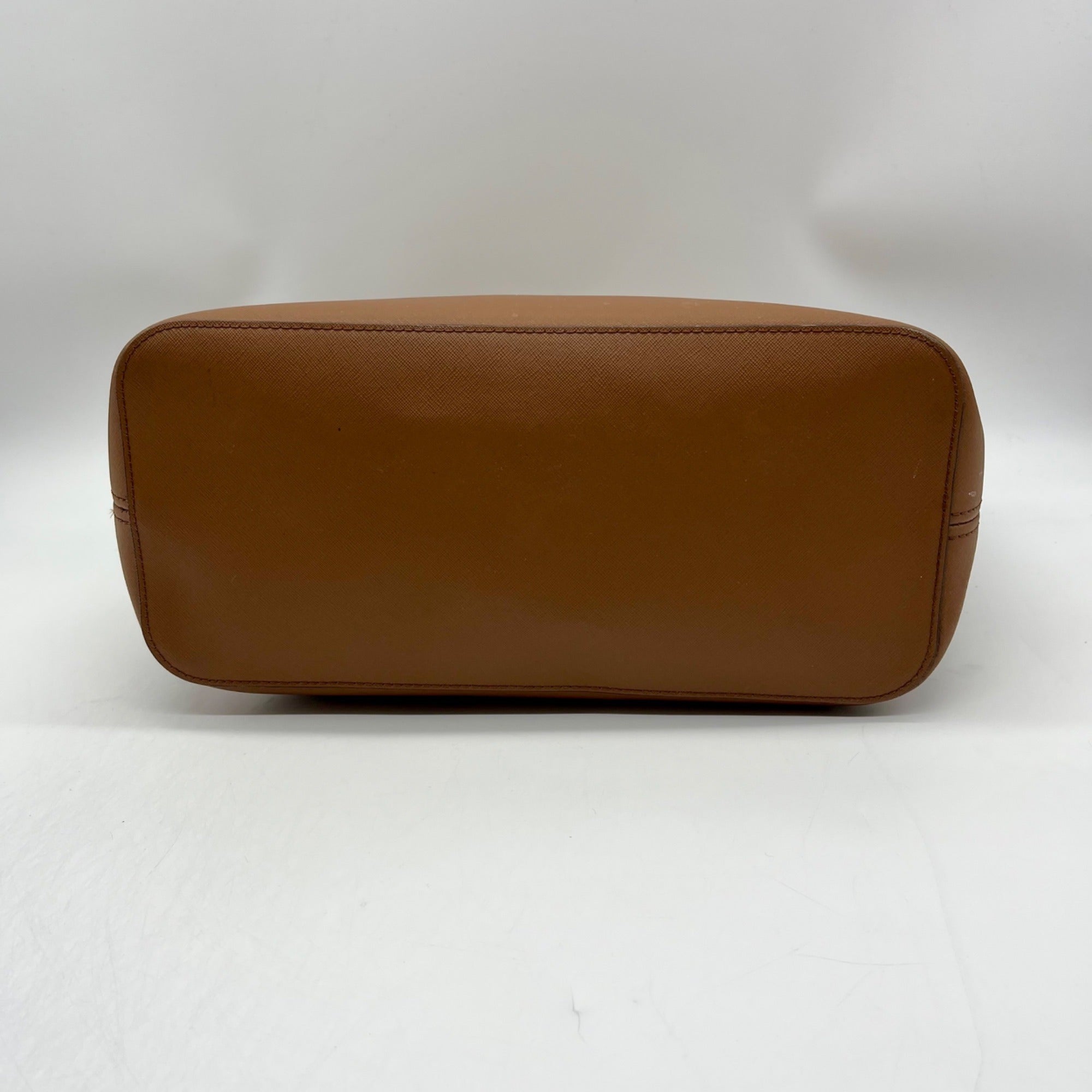 Michael Kors Brown Saffiano Leather Jet Set Tote