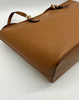 Michael Kors Brown Saffiano Leather Jet Set Tote