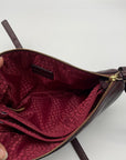 Kate Spade Plum Pebbled Leather Jackson Triple Gusset Crossbody