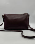 Kate Spade Plum Pebbled Leather Jackson Triple Gusset Crossbody