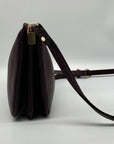 Kate Spade Plum Pebbled Leather Jackson Triple Gusset Crossbody