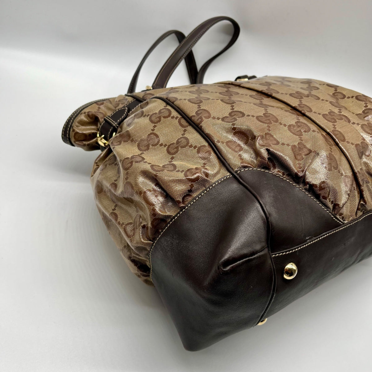 Gucci Brown Vintage Princy Tote Bag
