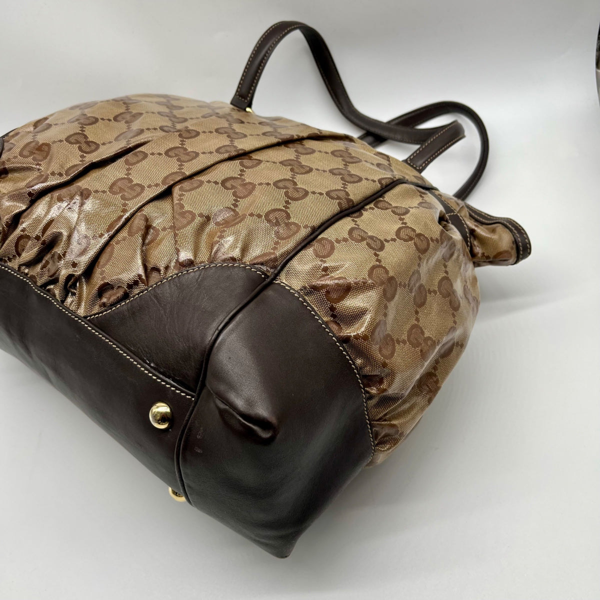 Gucci Brown Vintage Princy Tote Bag