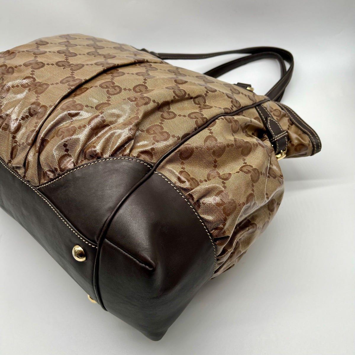 Gucci Brown Vintage Princy Tote Bag