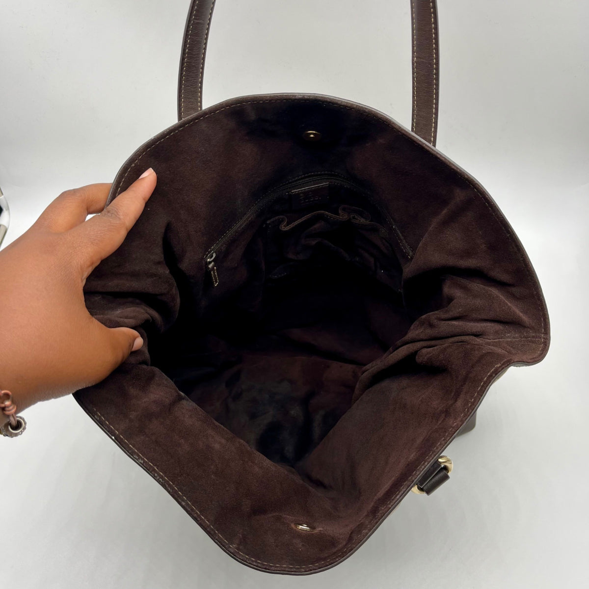 Gucci Brown Vintage Princy Tote Bag