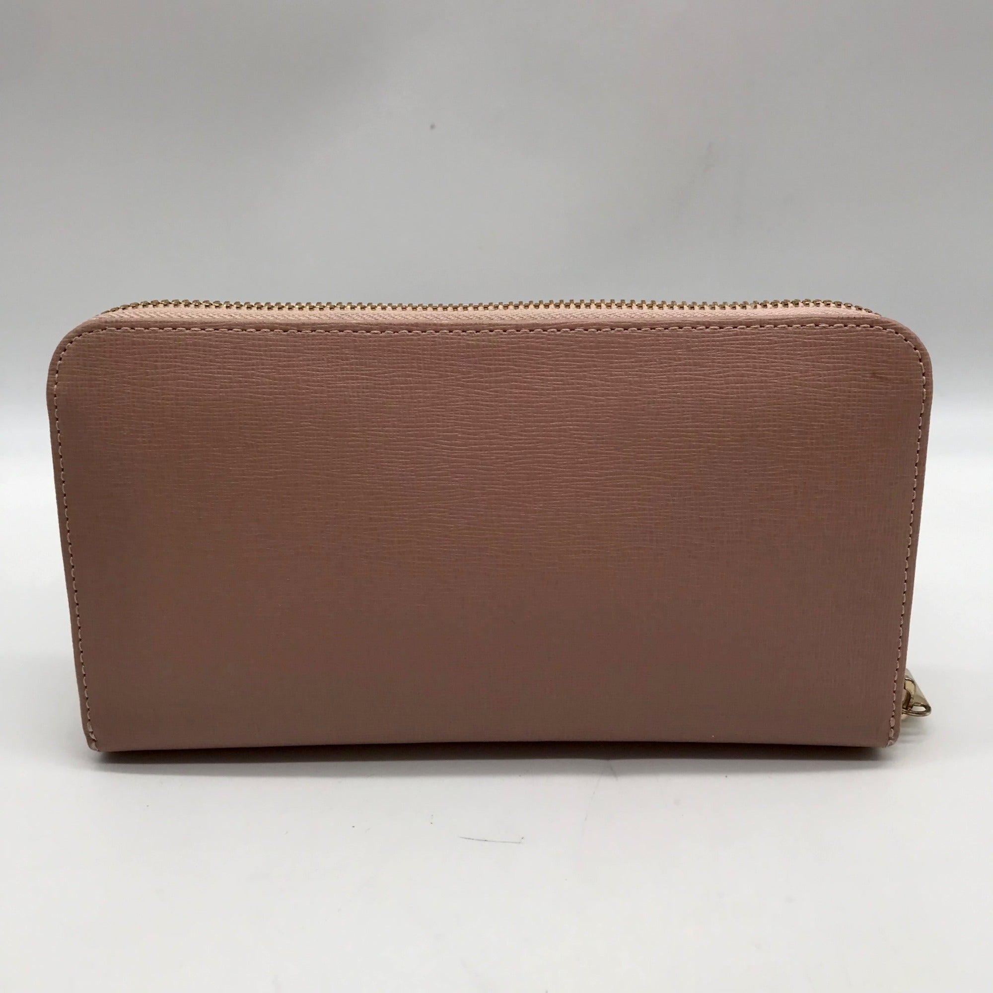 Furla Pink Leather Babylon Continental Wallet