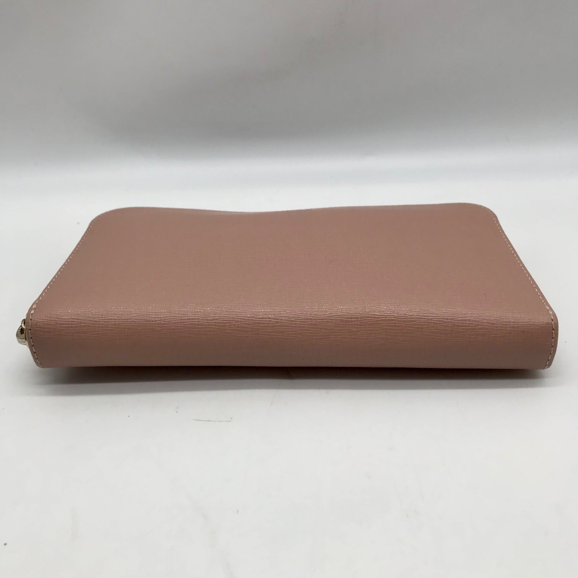 Furla Pink Leather Babylon Continental Wallet