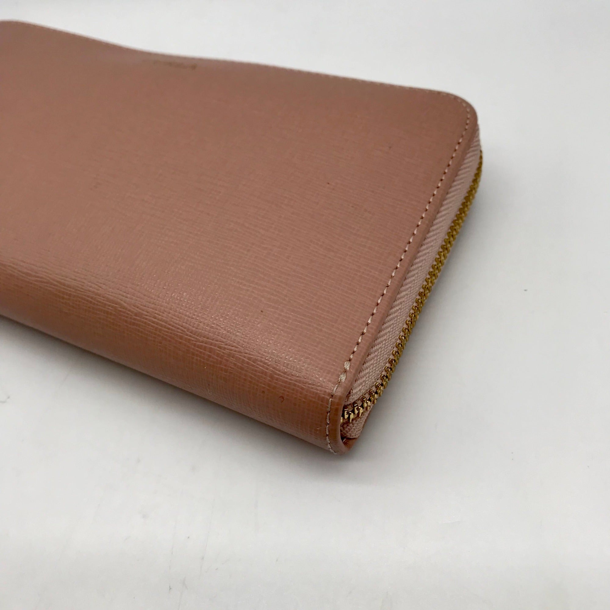 Furla Pink Leather Babylon Continental Wallet