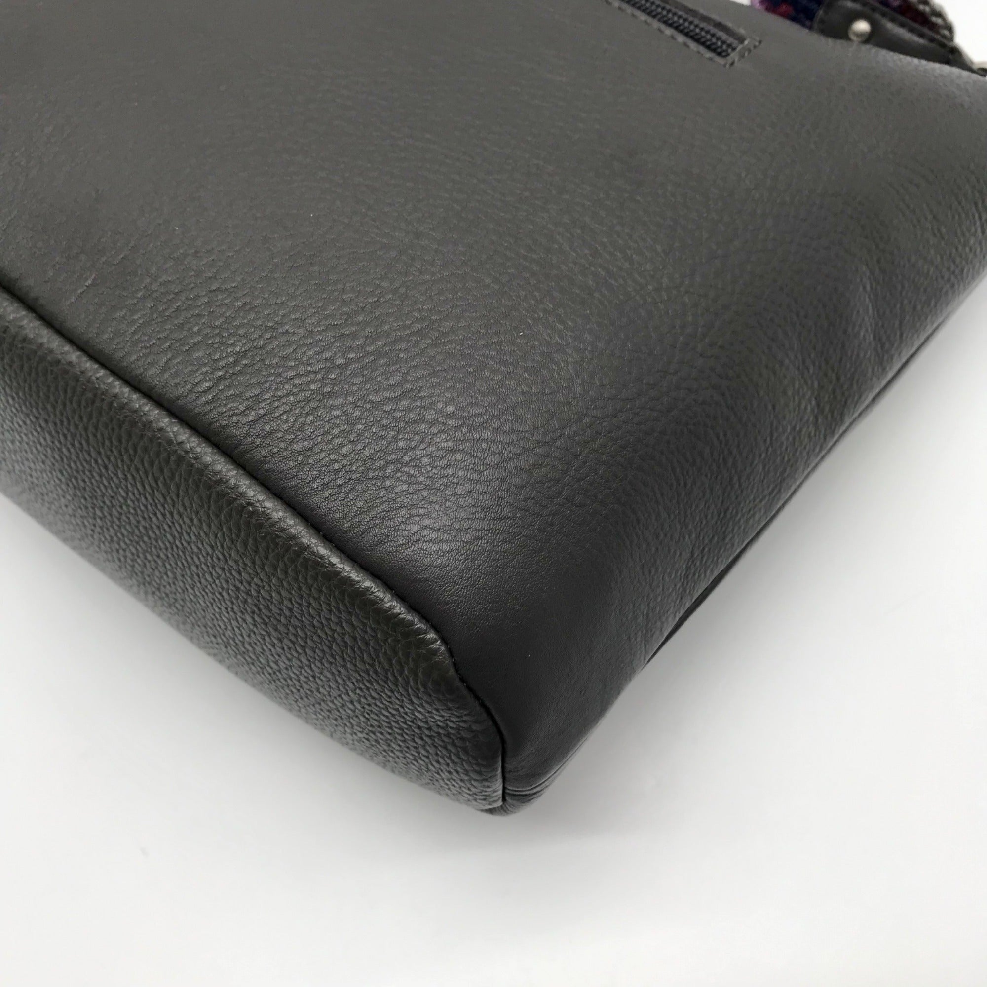 The Sak Jasmine Slate Leather Bucket Crossbody Bag- NWT
