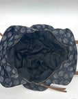 Madison West Blue Fabric Tote Bag