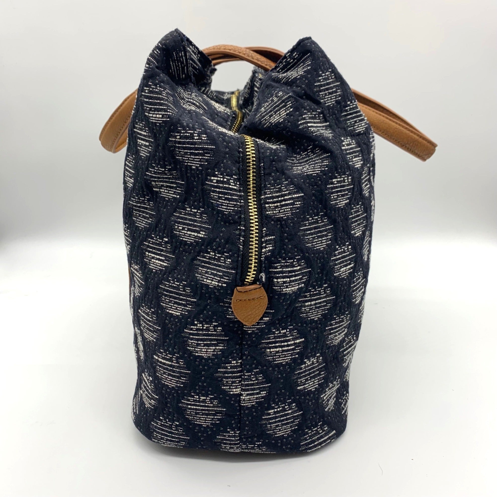Madison West Blue Fabric Tote Bag