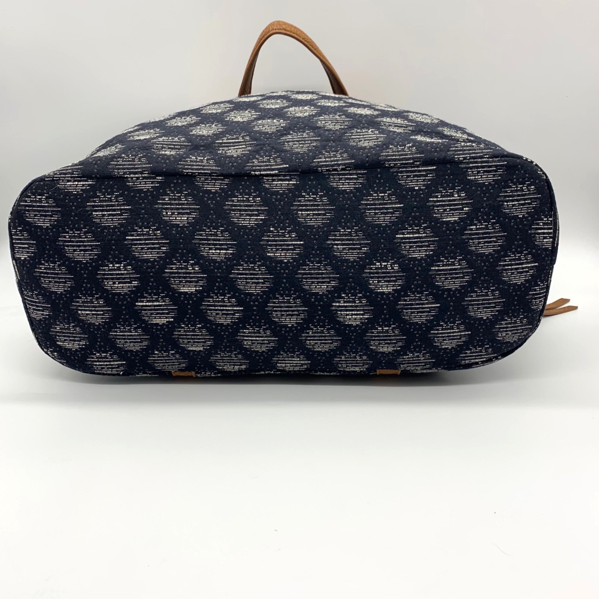 Madison West Blue Fabric Tote Bag