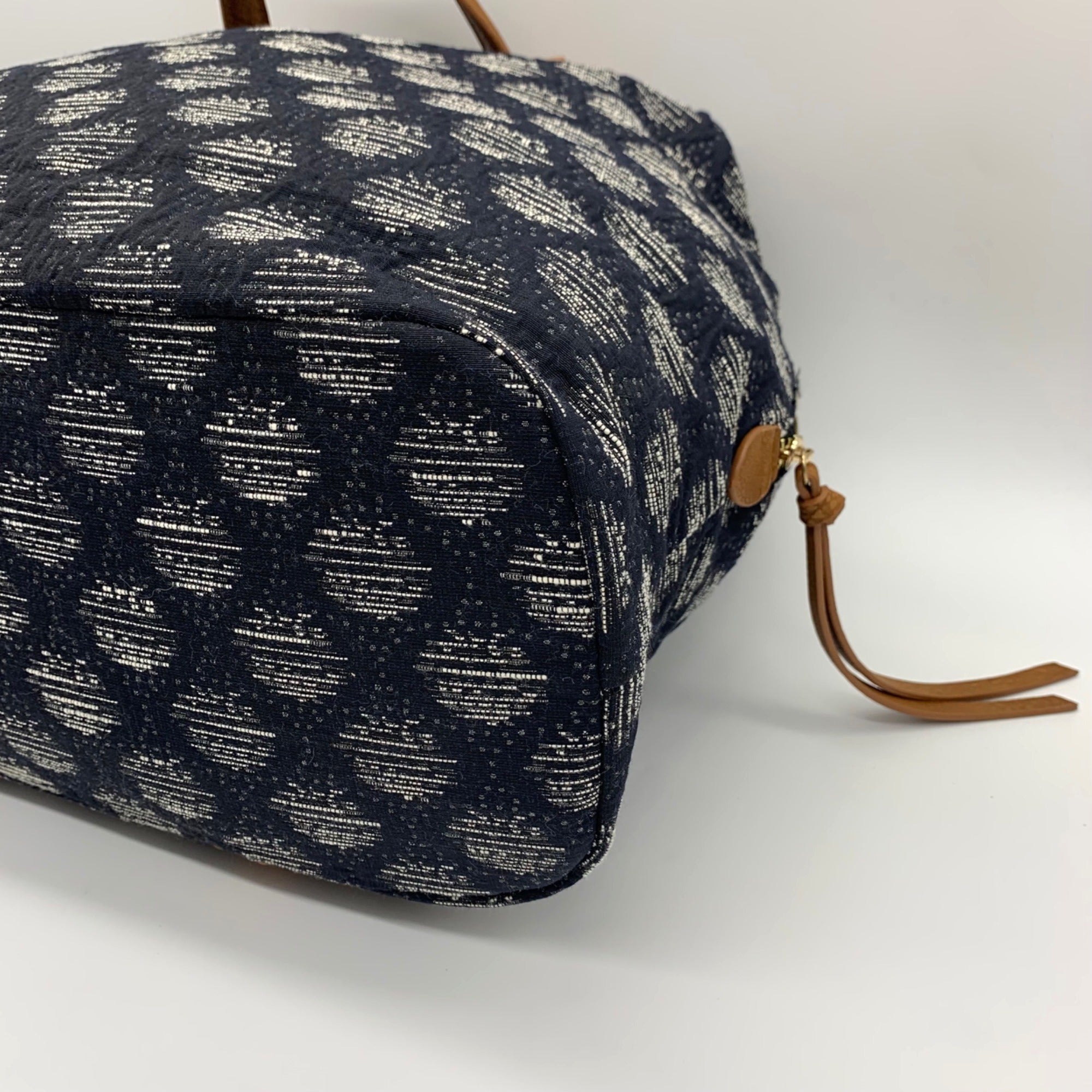 Madison West Blue Fabric Tote Bag