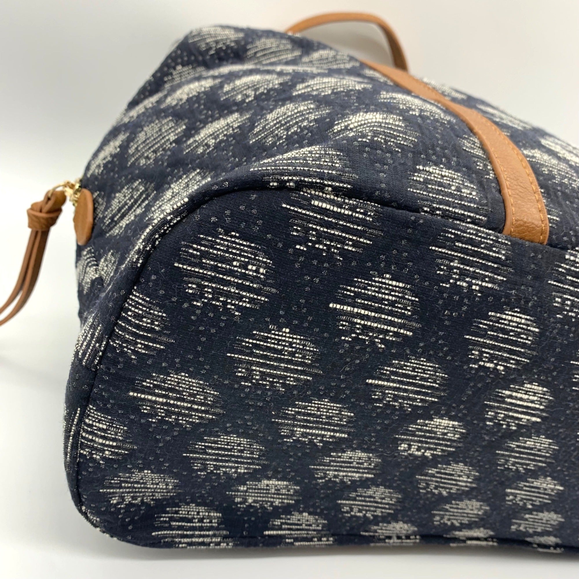 Madison West Blue Fabric Tote Bag