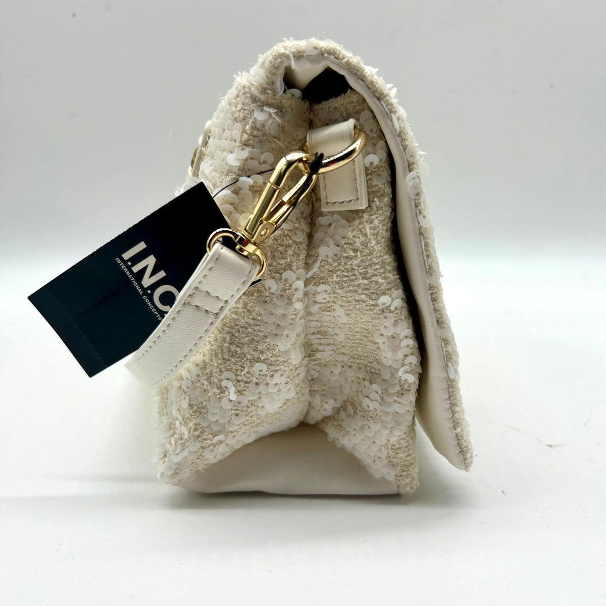 I.n.c. International Concepts Ninah Small Sequin Boucle Clutch Crossbody