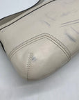 Coach White Leather Hampton Small Shoulder Bag