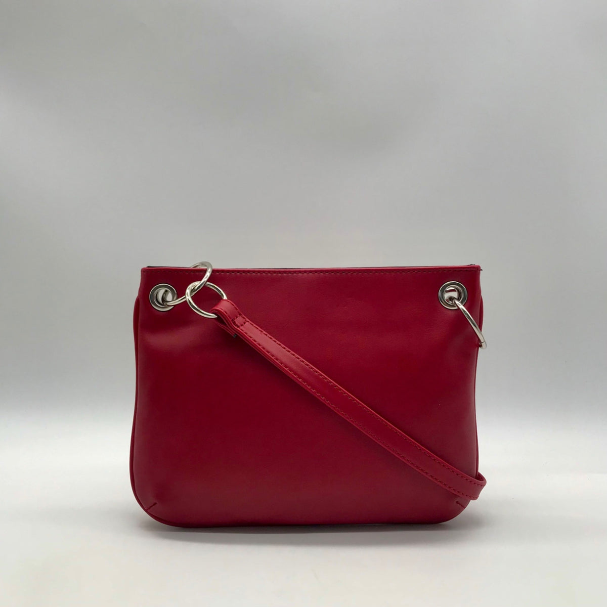 Nine West Red Faux Leather Shoulder Bag