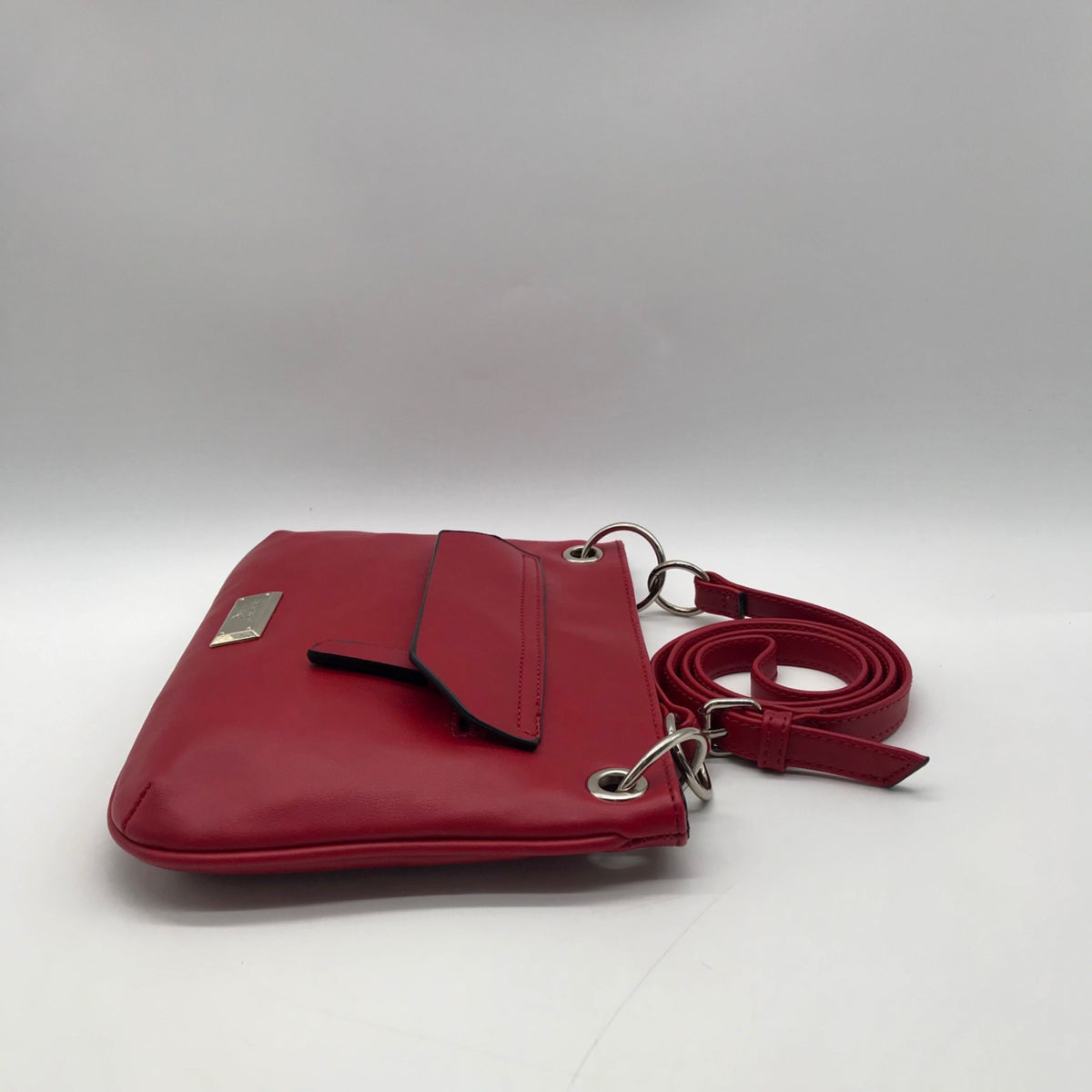 Nine West Red Faux Leather Shoulder Bag