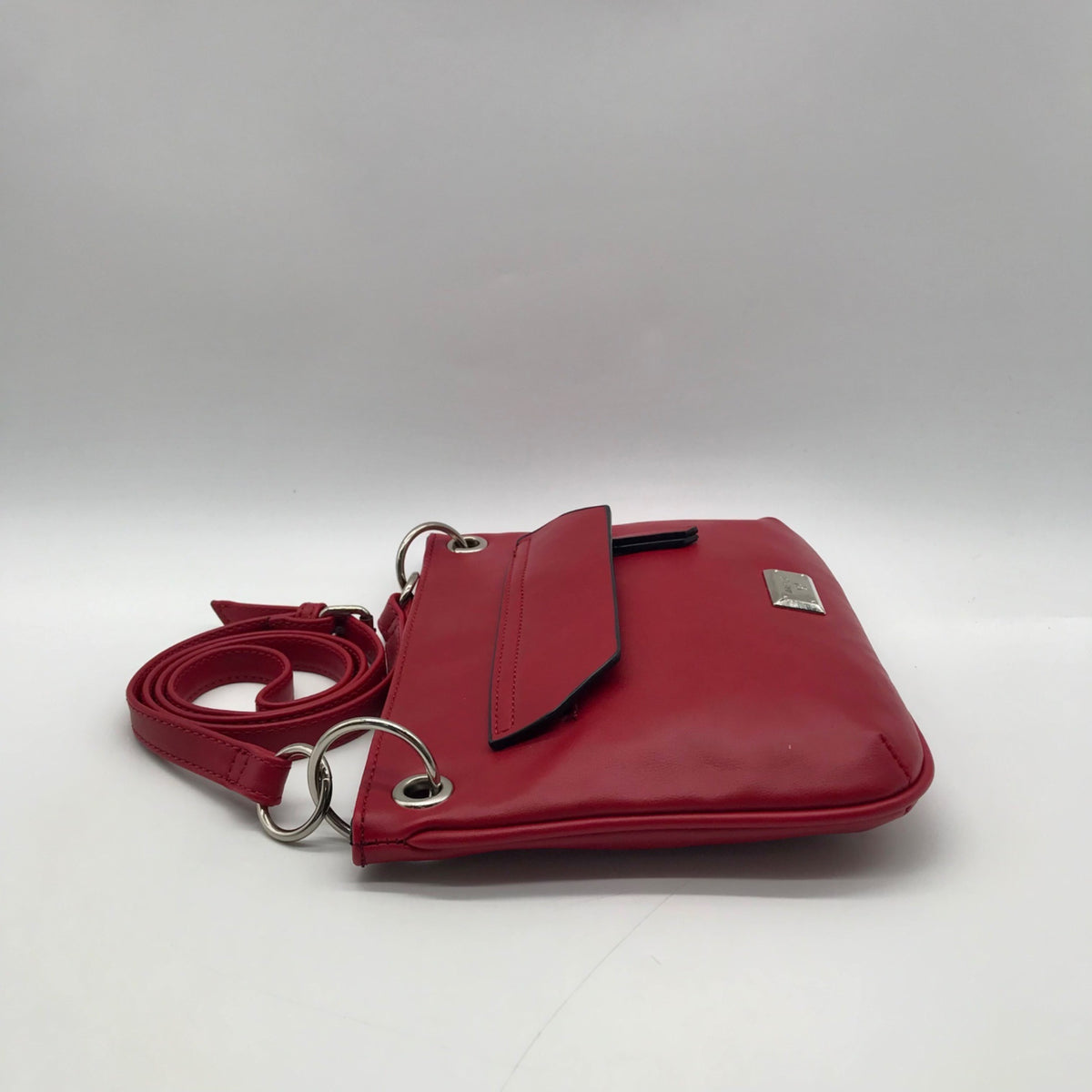 Nine West Red Faux Leather Shoulder Bag
