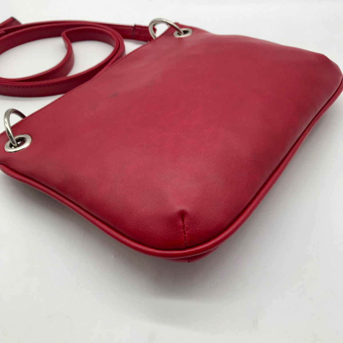 Nine West Red Faux Leather Shoulder Bag