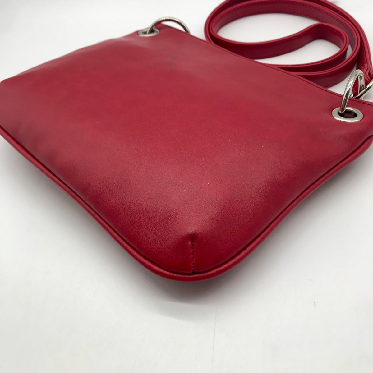 Nine West Red Faux Leather Shoulder Bag