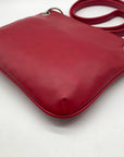 Nine West Red Faux Leather Shoulder Bag