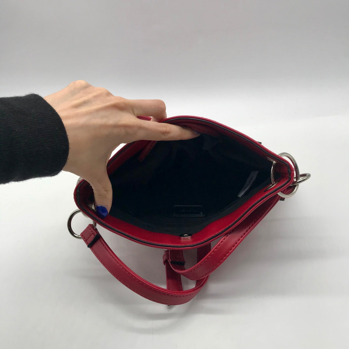 Nine West Red Faux Leather Shoulder Bag