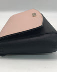 Kate Spade Laurel Way Black & Blush Pink Saffiano Leather Greer Shoulder Bag