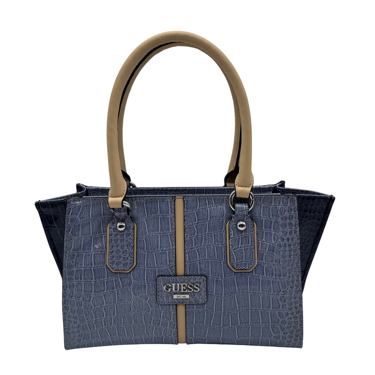 Guess Blue Vintage Y2K- Style Satchel Bag