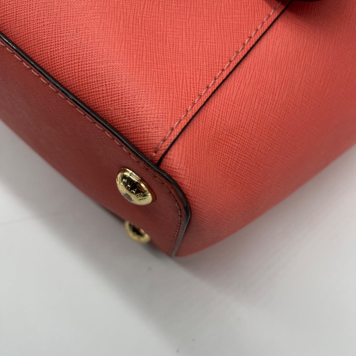 Michael Kors Salmon Saffiano Leather Tote &amp; Wallet Set