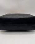 Iveys Black Leather & Brown Satchel Bag