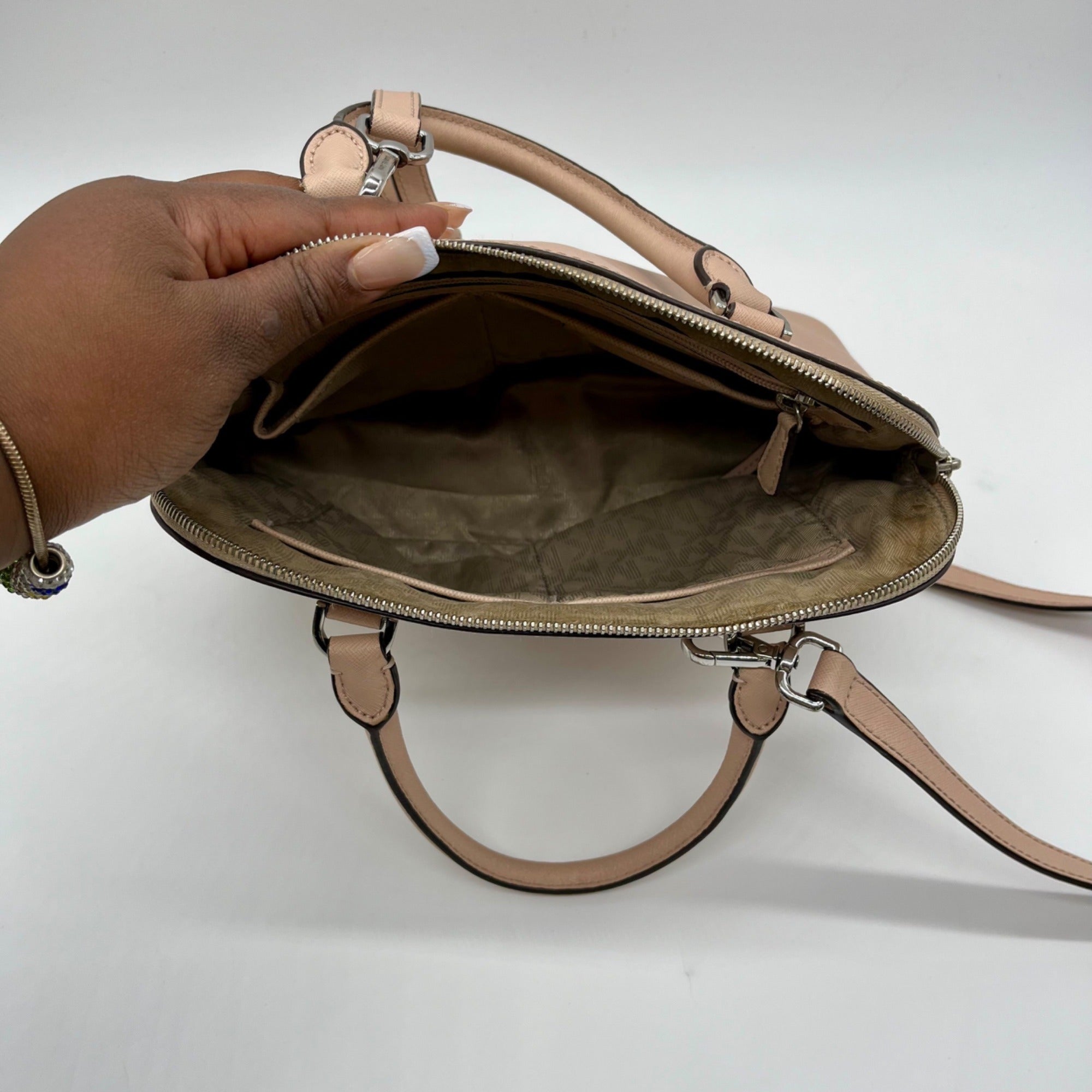 Michael Kors Cindy Medium Dome Satchel Bag