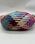 Aqua Jada Multicolored Straw Large Tote