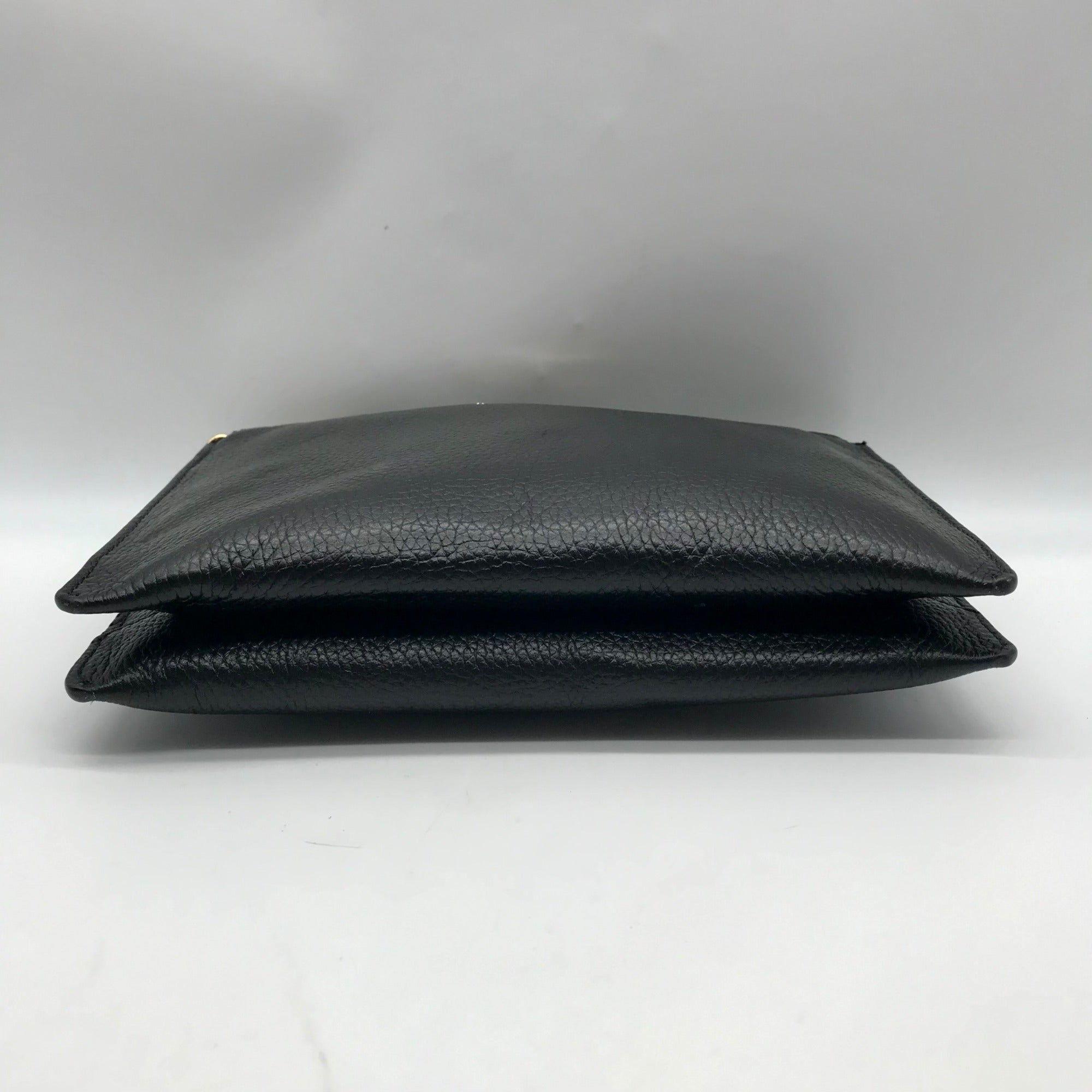 Michael Kors Black Pebbled Leather Triple Compartment Crossbody Bag